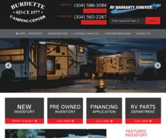 Burdettecamping.com(Burdette Camping Center) Screenshot