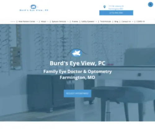 Burdseyeview.us(Optometrist in Farmington) Screenshot