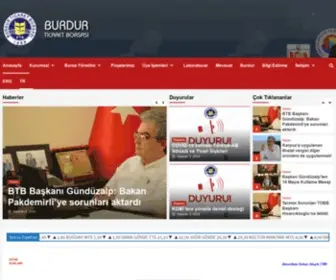 Burdurtb.org.tr(Burdur Ticaret Borsas) Screenshot