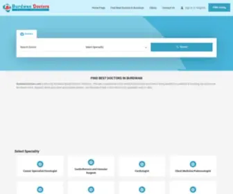 Burdwandoctors.com(Bardhaman Doctors Directory) Screenshot