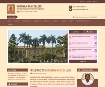 BurdwanrajCollege.ac.in(Burdwan Raj College) Screenshot