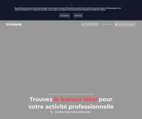 Bureauflexible.fr(Coworking et bureaux à partager) Screenshot