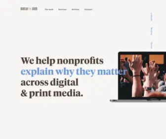 Bureauforgood.com(Nonprofit branding) Screenshot