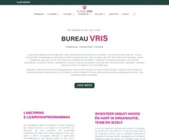 Bureauvris.nl(Bureau Vris voor organisatie trainingen en coaching) Screenshot