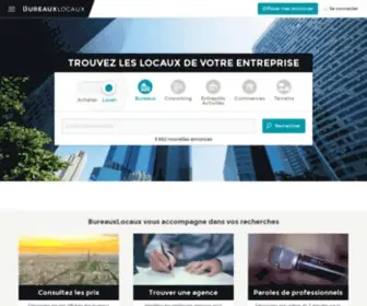 Bureauxlocaux.com(Tout l'immobilier d'entreprise : bureaux commerces entrepôts) Screenshot