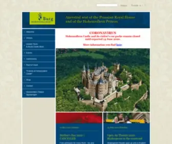 Burg-Hohenzollern.com(Burg Hohenzollern) Screenshot