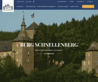 Burg-SChnellenberg.de(Hotel Attendorn) Screenshot