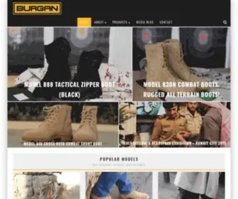 Burganfootwear.com(BURGAN Footwear) Screenshot