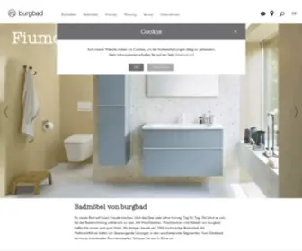 Burgbad.de(Burgbad ist führender Hersteller von hochwertigen Badezimmer) Screenshot