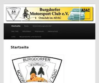 Burgdorfer-MC.de(Burgdorfer Motorsportclub e.V) Screenshot