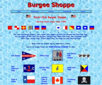 Burgeeshoppe.com(YACHT CLUB BURGEES) Screenshot