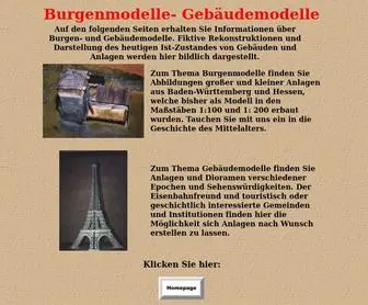 Burgenmodelle.de(Burgenmodelle-Gebäudemodelle) Screenshot