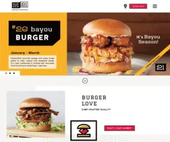 Burger21.com(Burger 21) Screenshot