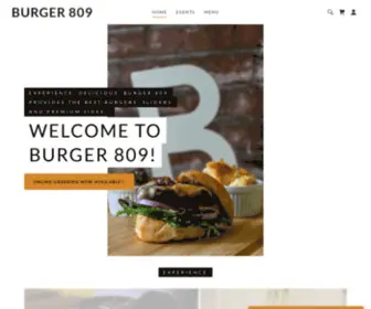 Burger809.com(Burger 809) Screenshot