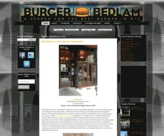 Burgerbedlamnyc.com(Burger Bedlam) Screenshot