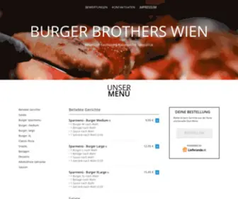 Burgerbrotherswien.at(Burger Brothers Wien) Screenshot