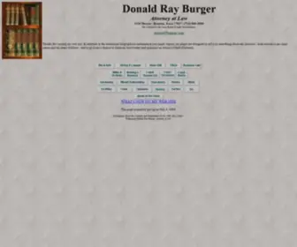 Burger.com(Home Page of Donald Ray Burger) Screenshot