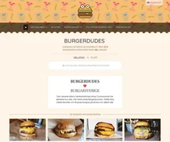 Burgerdudes.se(Sveriges största webbplats om burgare) Screenshot