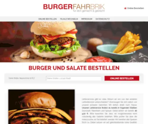 Burgerfahrbrik.de(Dein Burger Lieferservice in Mannheim) Screenshot