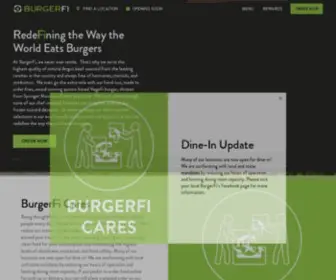 Burgerfi.com(Chef-Crafted Burgers, Fresh-Cut Fries, and Craft Beer) Screenshot