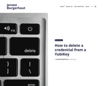 Burgerhout.org(Jeroen Burgerhout) Screenshot