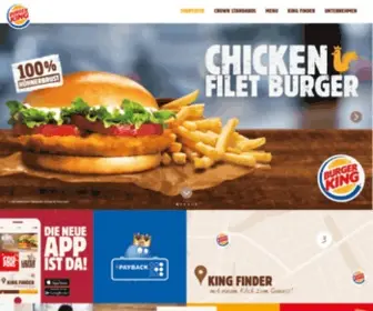 Burgerking.at(Offizielle Website von BURGER KING®) Screenshot