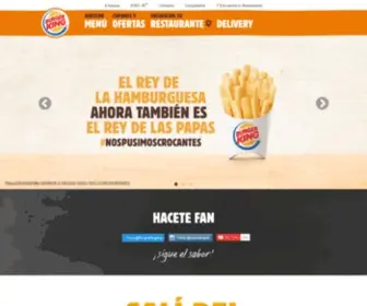 Burgerking.com.ar(KING®) Screenshot