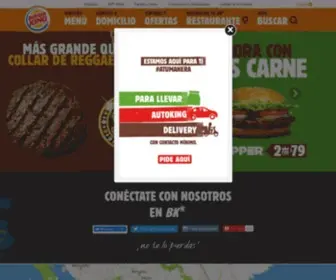 Burgerking.com.mx(BURGER KING MEXICO) Screenshot