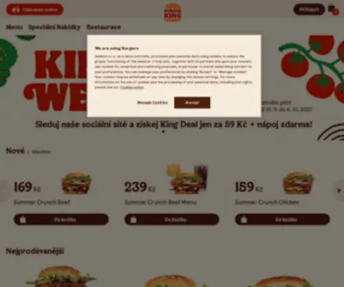 Burgerking.cz(Burgerking) Screenshot