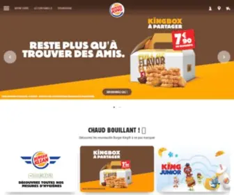 Burgerking.fr(Site officiel de burger king®) Screenshot