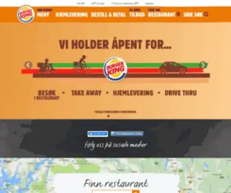 Burgerking.no(BURGER KING) Screenshot