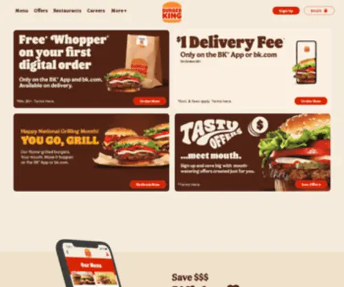 Burgerking.org(Burger King) Screenshot