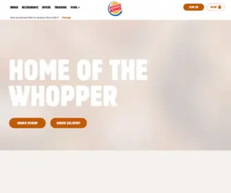 Burgerkingindia.in(BURGER KING) Screenshot