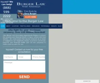 Burgerlaw.com(St Louis car accident and personal injury lawyer. Call (314)) Screenshot