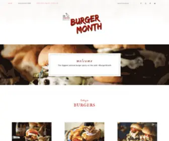 Burgermonth.com(The biggest annual burger party on the web) Screenshot