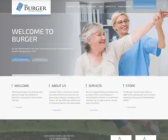 Burgerrehab.com(California's largest physical rehabilitation services provider since 1978) Screenshot