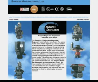 Burgess-MFG.com(Burgess Manufacturing) Screenshot