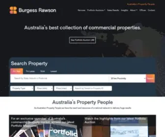 Burgessrawson.com.au(Commercial Real Estate Agents in Australia) Screenshot