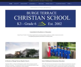 Burgeterracechristianschool.org(Christian Education in Indianapolis) Screenshot