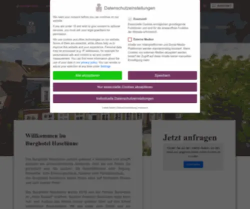 Burghotel-Haseluenne.de(Das) Screenshot