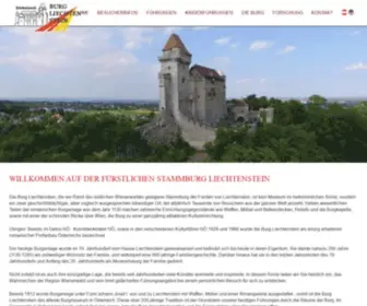 Burgliechtenstein.eu(Burg Liechtenstein in Maria Enzersdorf bei Wien) Screenshot