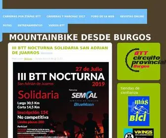 Burgosenrutabtt.es(MOUNTAINBIKE DESDE BURGOS) Screenshot