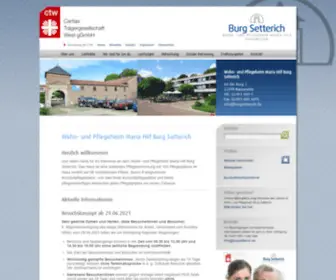 Burgsetterich.de(Caritas Trägergesellschaft West gGmbH) Screenshot