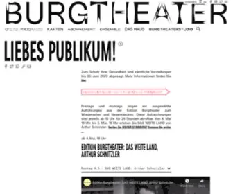 Burgtheater.at(Liebes Publikum) Screenshot