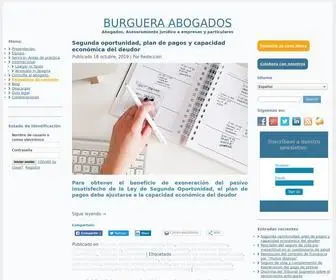 Burgueraabogados.com(Abogados Valencia) Screenshot