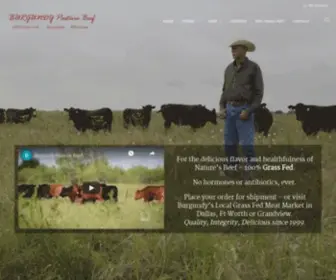 Burgundypasturebeef.com(Burgundy Pasture Beef) Screenshot