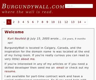 Burgundywall.com(Burgundywall) Screenshot