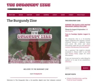 Burgundyzine.com(The Burgundy Zine) Screenshot
