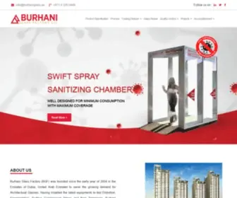 Burhaniglass.ae(Burhani Glass Factory LLC) Screenshot