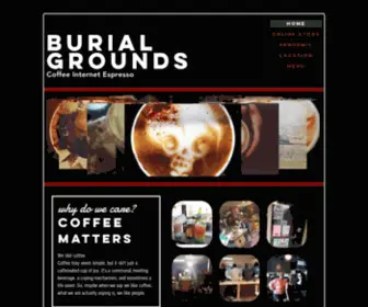 Burialgroundscoffee.com(Home) Screenshot